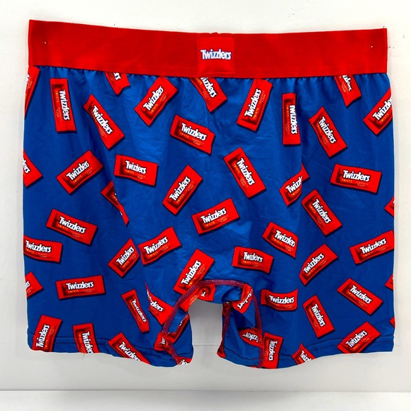 SWAG, TWIZZLERS MEN’S BLUE BOXER BRIEFS,92% MICROPOLYESTER 8% ELASTANE, LARGE - Picture 2 of 10